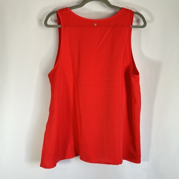 Fabletics Strawberry Red Ecosatin Loose Fit Tank Top - Picture 10 of 11